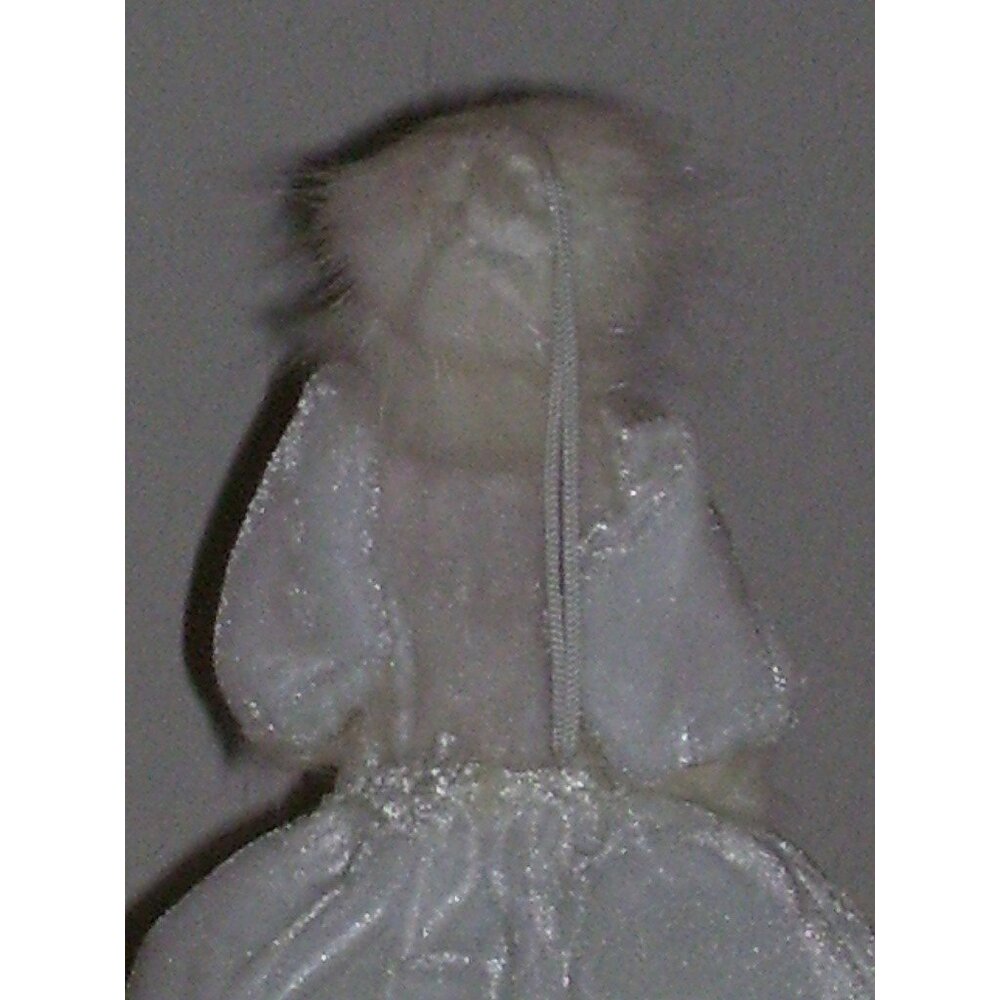 Popular Creations Victorian White Faux Fur Short Dress Porcelain Hands Good - Picture 5 of 6